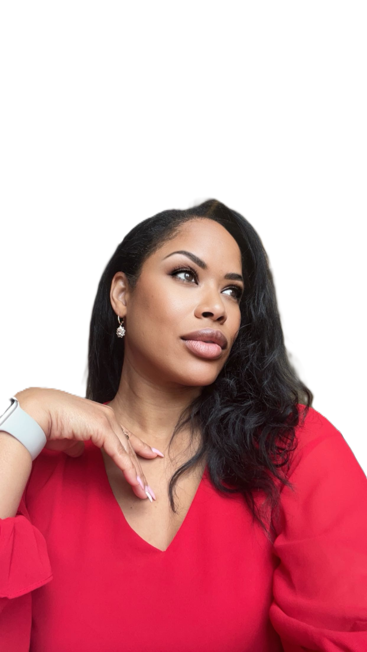 Anisa Palmer portrait in red